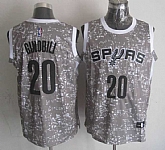 San Antonio Spurs #20 Manu Ginobili Gray City Luminous Stitched Jersey,baseball caps,new era cap wholesale,wholesale hats